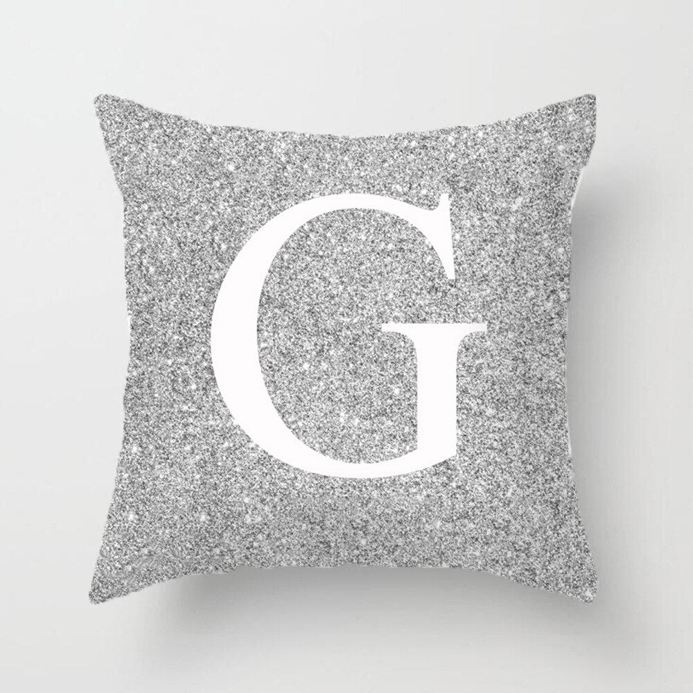 A-Z letter new gray hug pillowcase pillow