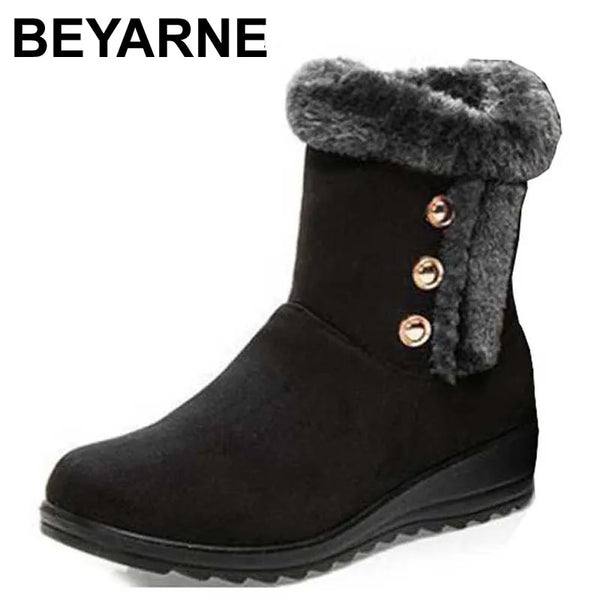 BEYARNE wholesale Australia Classic Tall Bailey Button Snow Boots Women's Real Leather Winter Classic Short Shoes  snow boots