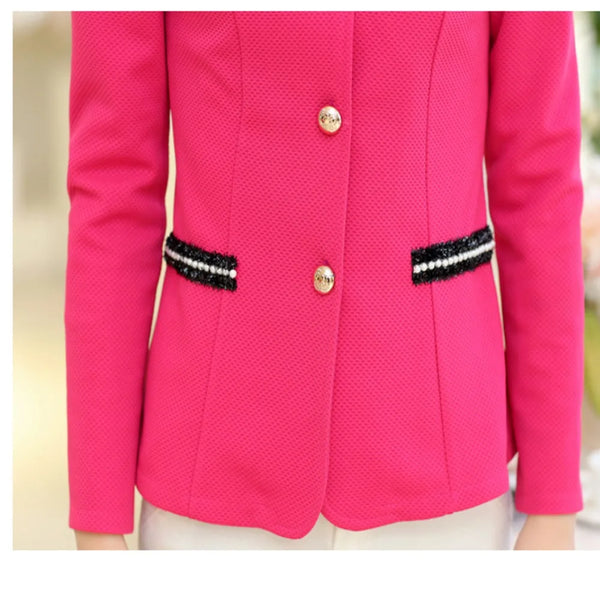 Blazer Women Corsage Work Wear Coat