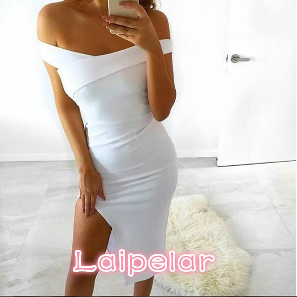 New Sexy women strapless summer spring vestidos clubwear Clothes Laipelar