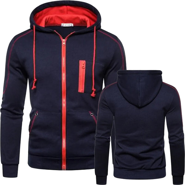 Men's New in Jacket Casual Coat Zipper Cardigan Jacket Hoodie Sweater Coat