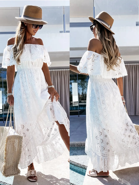 Trendy Casual Beachwear Cover-up Outfit New Hippie Chic Long Maxi Dress Elegant Party