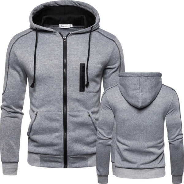 Men's New in Jacket Casual Coat Zipper Cardigan Jacket Hoodie Sweater Coat