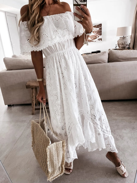 Trendy Casual Beachwear Cover-up Outfit New Hippie Chic Long Maxi Dress Elegant Party