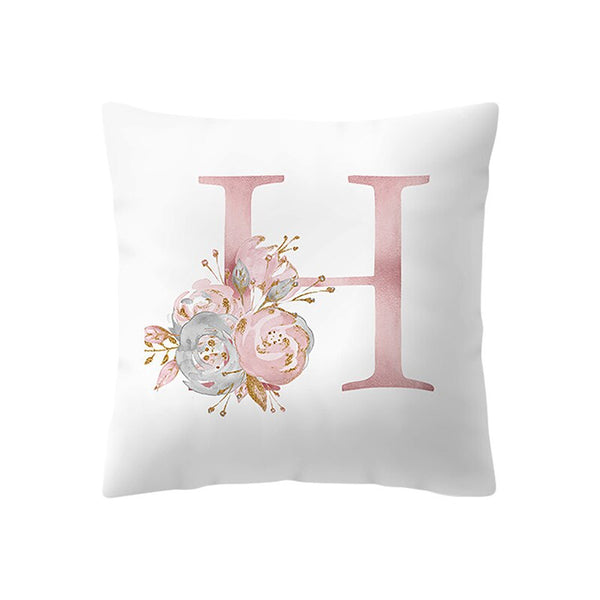 Pink Letter Decorative Pillow Cushion simple Brief 45*45cm Polyester Cushion Suitable for various purposes