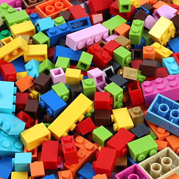 300/1000 Pieces DIY Building Blocks Bulk Sets Creative Bricks