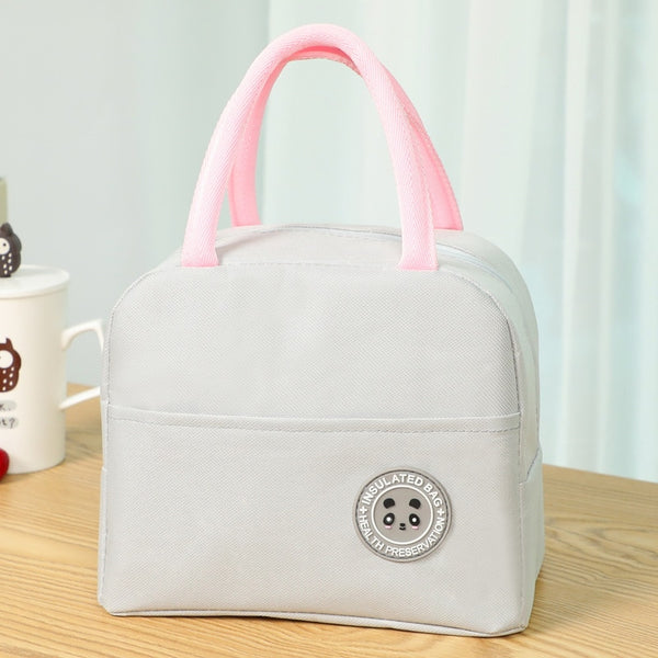 Fresh Cooler Waterproof Nylon Portable Zipper Thermal Lunch Bag