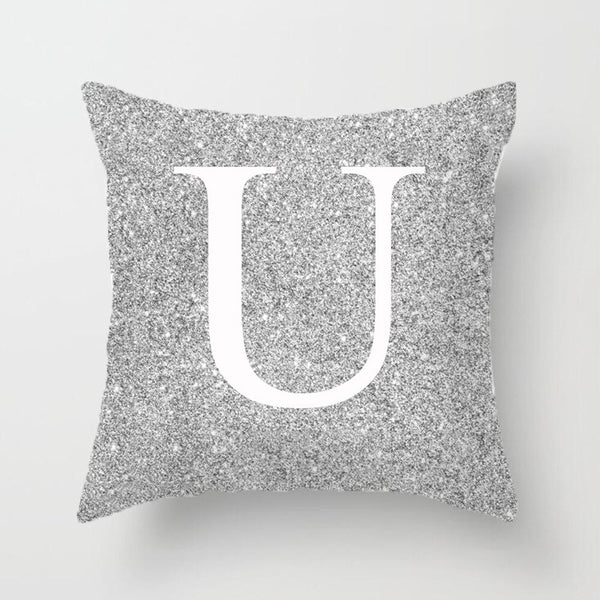 A-Z letter new gray hug pillowcase pillow