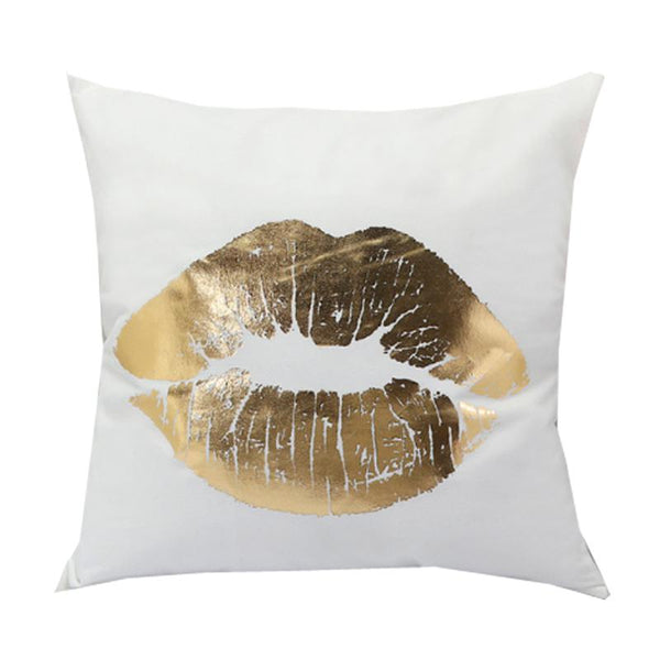 Black Gold Foil Decorative Cushion Cover