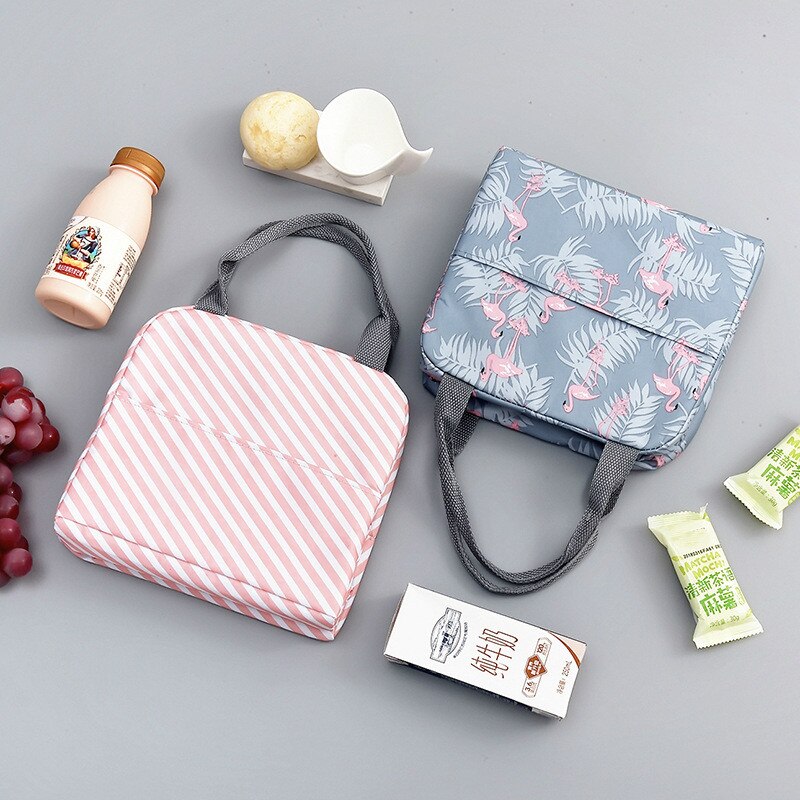 Functional Portable Insulated Canvas Lunch Bag
