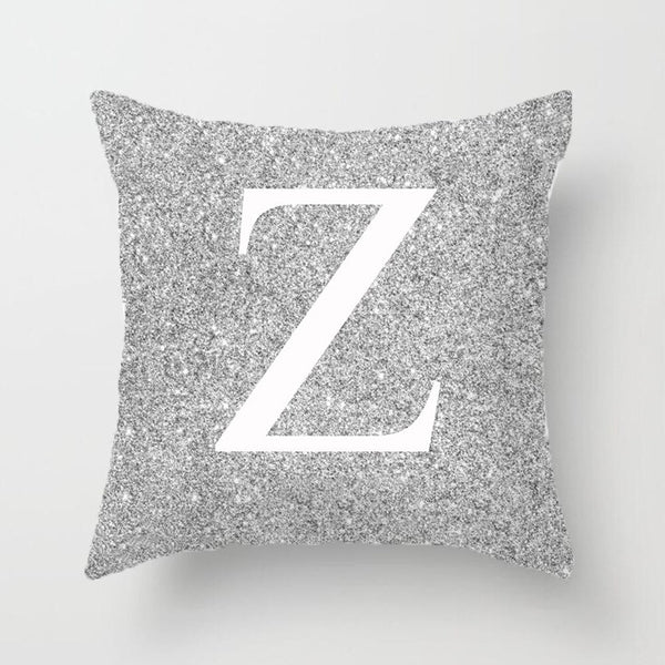 A-Z letter new gray hug pillowcase pillow