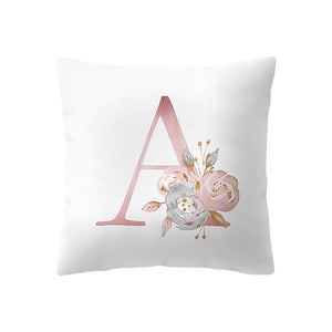 Pink Letter Decorative Pillow Cushion simple Brief 45*45cm Polyester Cushion Suitable for various purposes