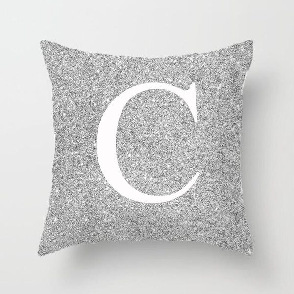 A-Z letter new gray hug pillowcase pillow