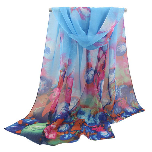 Beach Printed Long Soft Women Wrap Oversized Dress Bikini Scarves