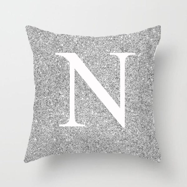 A-Z letter new gray hug pillowcase pillow