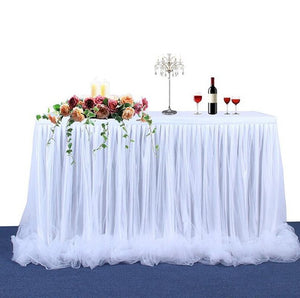 Wedding Tulle Tutu Table Cloth