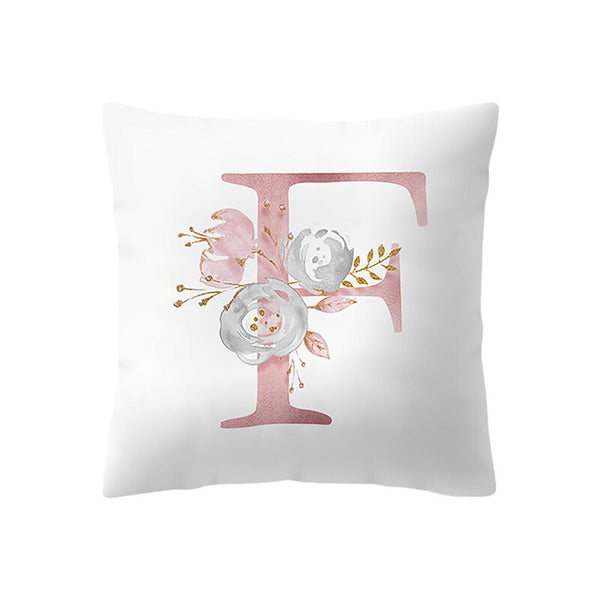 Pink Letter Decorative Pillow Cushion simple Brief 45*45cm Polyester Cushion Suitable for various purposes