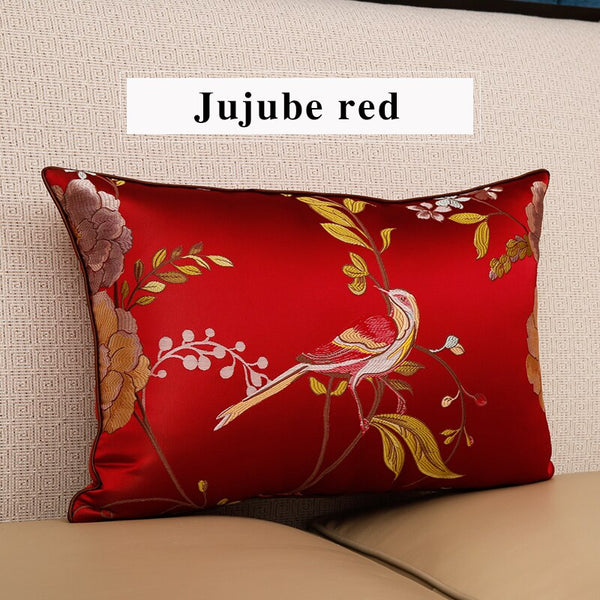 High precision embroidery jacquard sofa cushion pillowcase