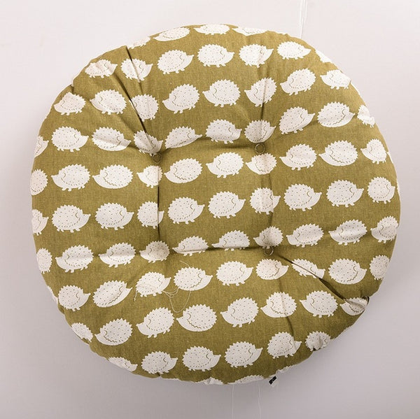 Round Shape Seat Cushion Silk Cotton Core Cushion Pillow