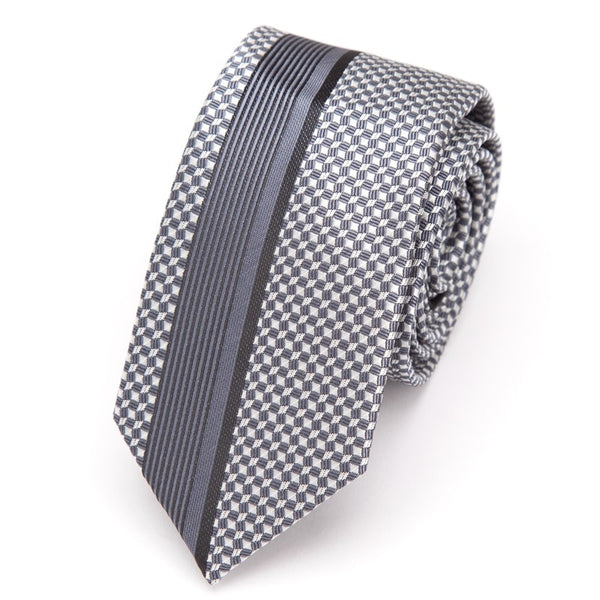 Men Luxurious Slim Stripe Tie