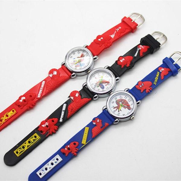 Luminous Hero Spiderman children wrist watch for boys and girls