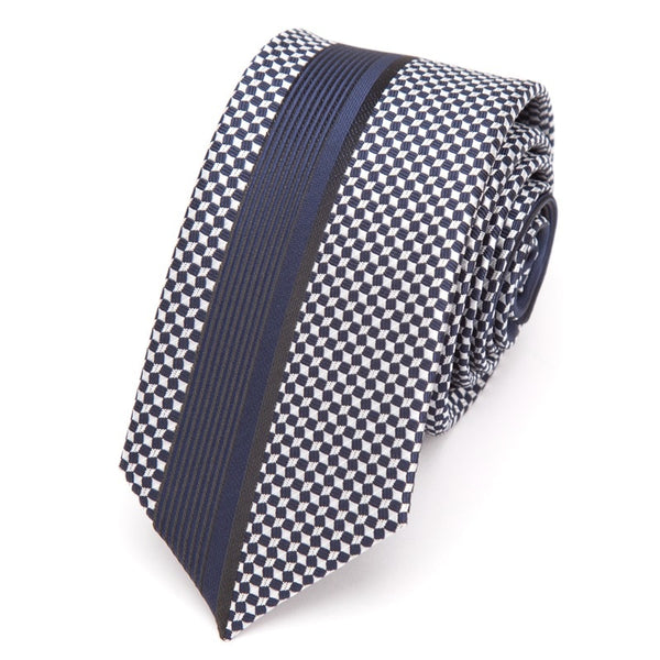 Men Luxurious Slim Stripe Tie