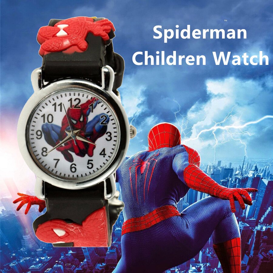 Luminous Hero Spiderman children wrist watch for boys and girls