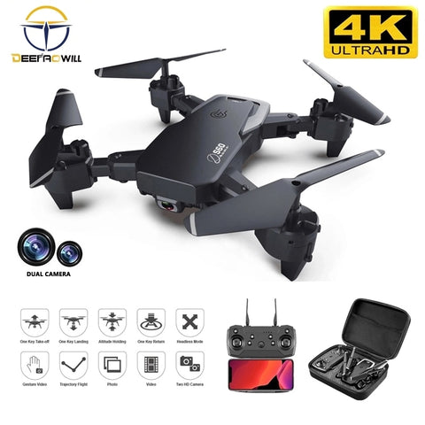 NEW Rc Drone 4k HD Wide Angle Camera 1080P WiFi fpv Drone Dual Camera Quadcopter Real-time transmission