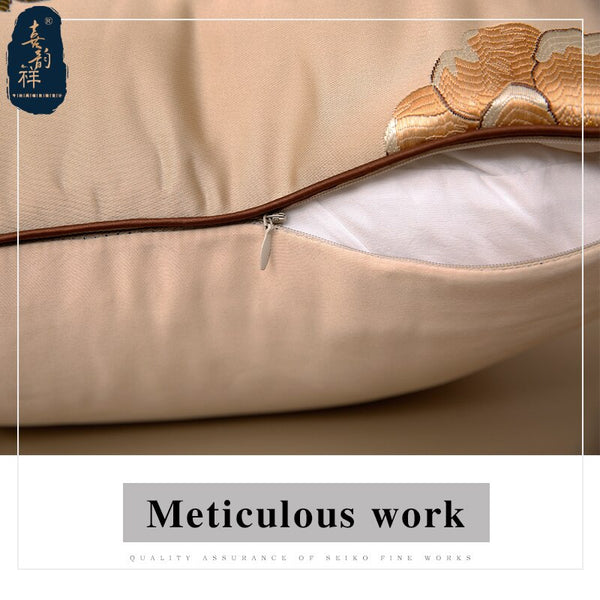 High precision embroidery jacquard sofa cushion pillowcase