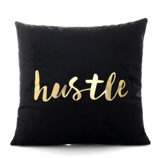 Black Gold Foil Decorative Cushion Cover