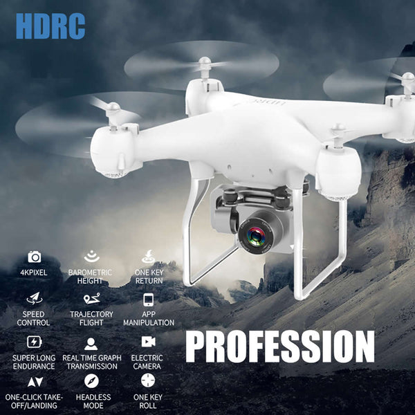 RC Drone Quadrocopter UAV with Camera 4K Profesional WIFI Wide-angle Aerial Photography Ultra-long Life Remote Control