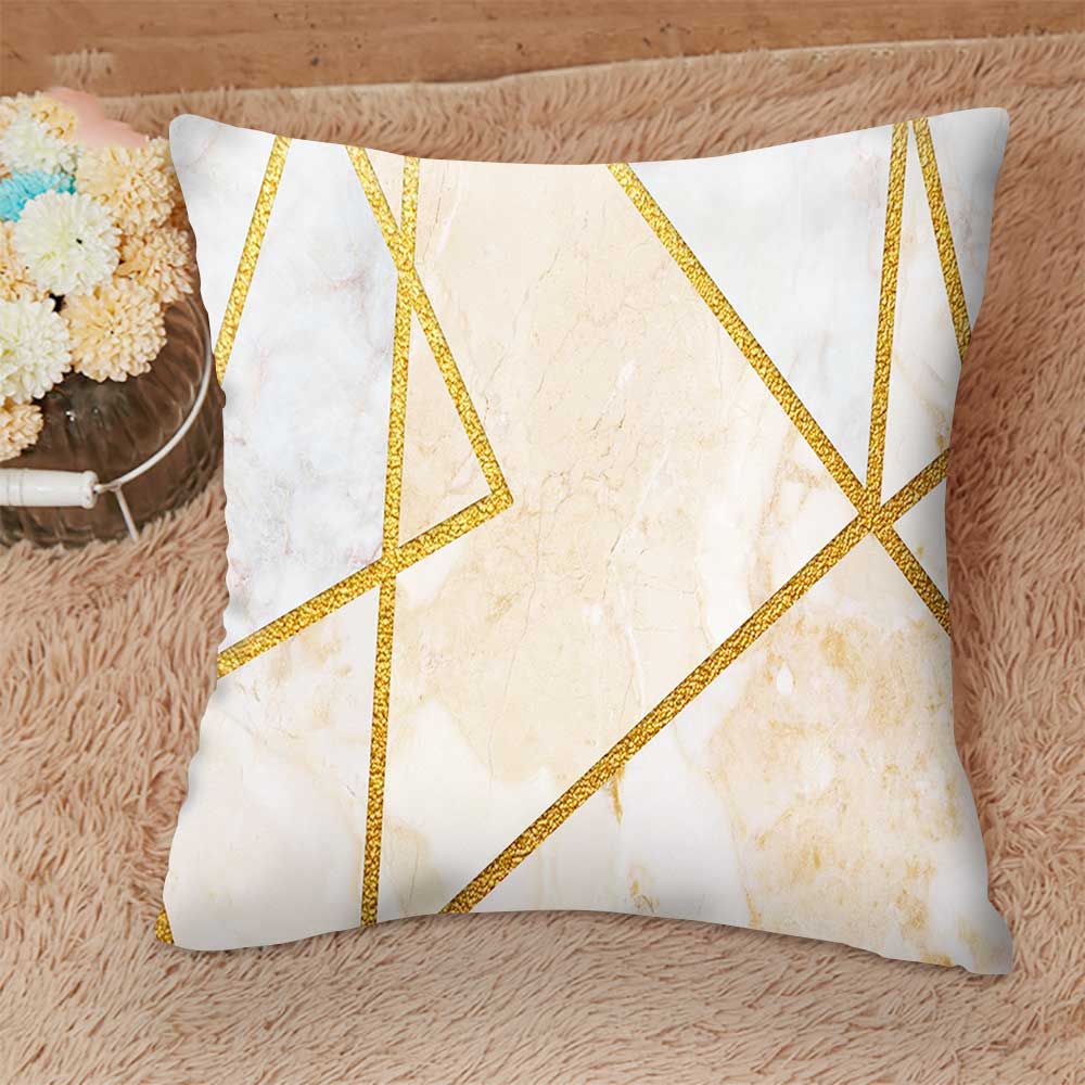 Brief Marble Geometric Decorative Pillow Cushion Cover  45x45