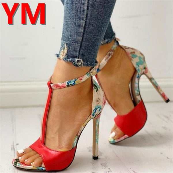 Women Fashion Sexy Exquisite Thin Stiletto Super High Heel Sandals