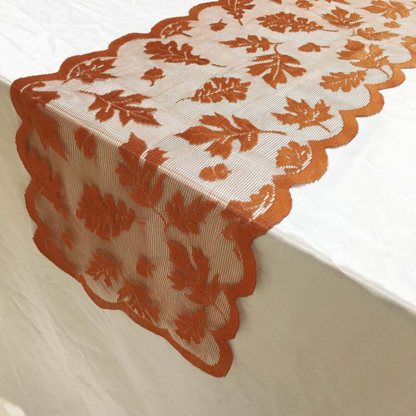 Maple Leaf Lace Flower Tablecloth Table Runner Tables Cloth Wedding Kitchen Christmas Xmas Home Decor Party Supplie Navidad