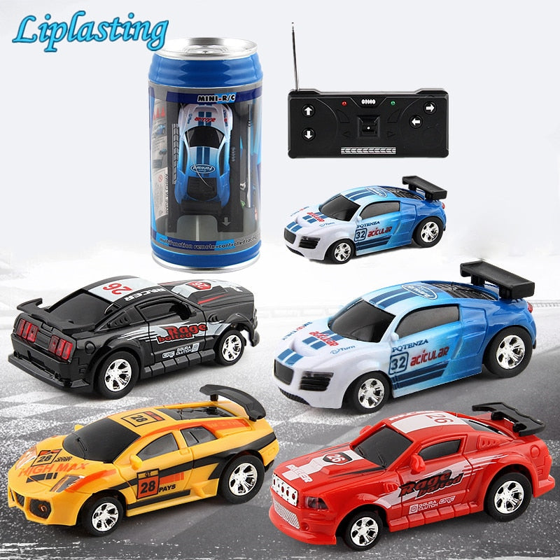 RC Cars Toy Creative Coke Can Mini Collection Radio Controlled Cars Machines On The Remote Control For Boys Kids Christmas Gift