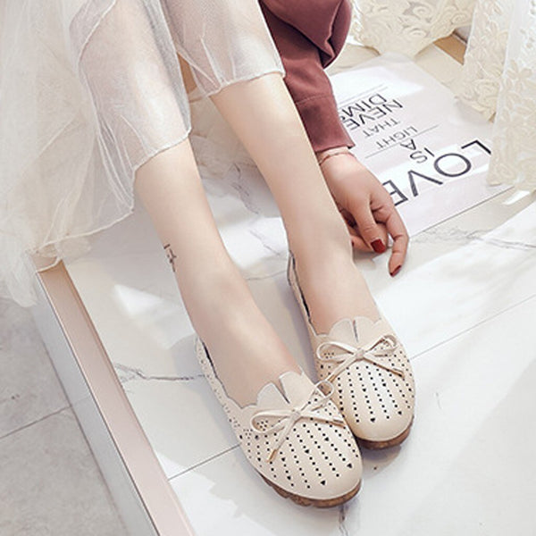 New Women Fashion Soft Bottom Beach Hollow Casual Hole Shoes