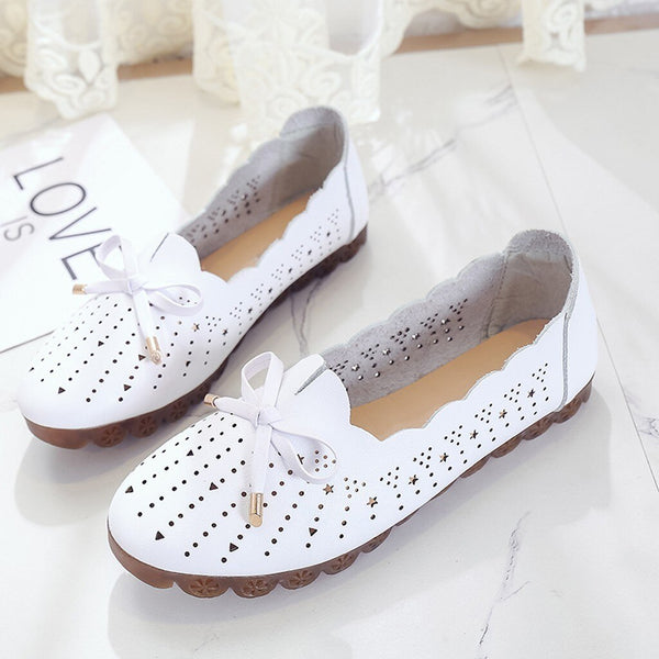 New Women Fashion Soft Bottom Beach Hollow Casual Hole Shoes