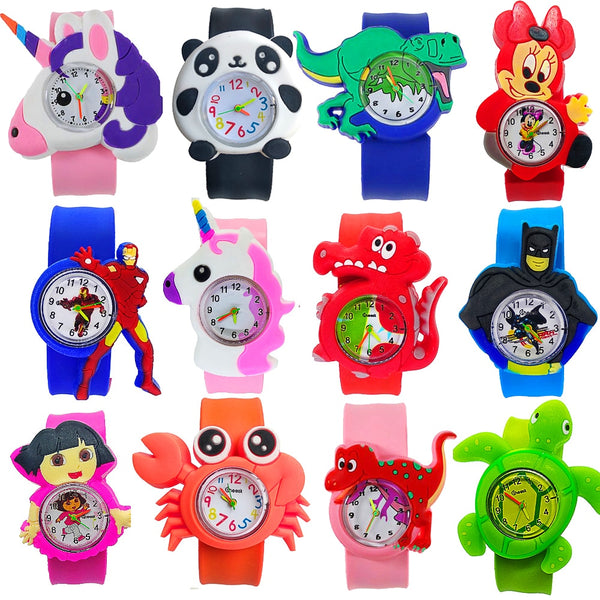 Manufacturers wholesale kids watches cartoon dinosaur animal children watch clasp circle baby toys boys girls watch gift clock