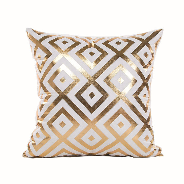 Black Gold Foil Decorative Cushion Cover