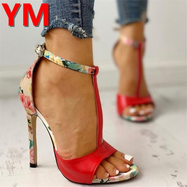 Women Fashion Sexy Exquisite Thin Stiletto Super High Heel Sandals