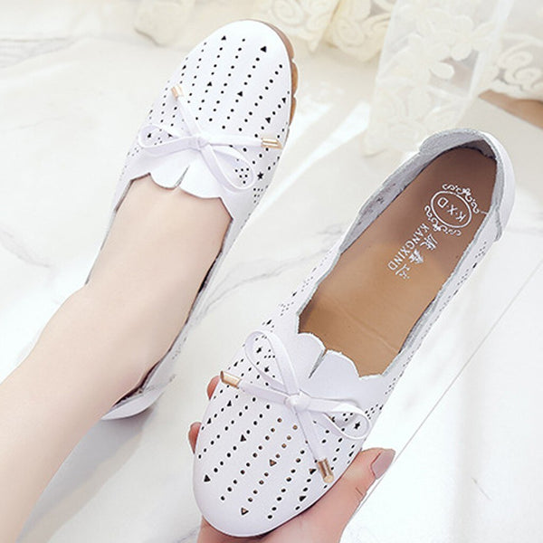 New Women Fashion Soft Bottom Beach Hollow Casual Hole Shoes