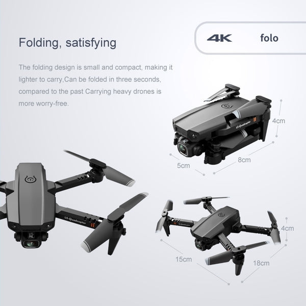 New Mini Drone XT6 4K 1080P HD Camera WiFi Fpv Air Pressure Altitude Hold Foldable Quadcopter RC Drone