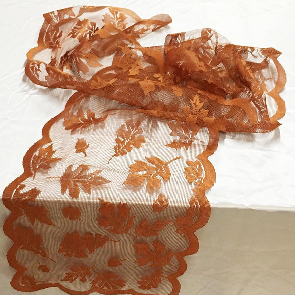 Maple Leaf Lace Flower Tablecloth Table Runner Tables Cloth Wedding Kitchen Christmas Xmas Home Decor Party Supplie Navidad