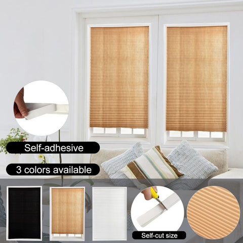 Self-Adhesive Pleated Blind Curtain