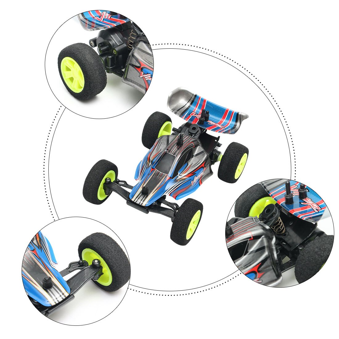 Velocis RC Car 1:32 2.4Ghz 4CH Mutiplayer in Parallel Operate Radio Control Car Mini Crawler RC Vehicles Toys for Kids