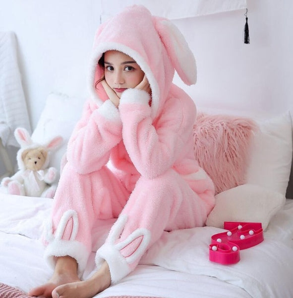 Winter Thick Warm Flannel Pajamas Sets For Women Sleepwear Home Clothing Pajama Home Wear Pyjamas Set
