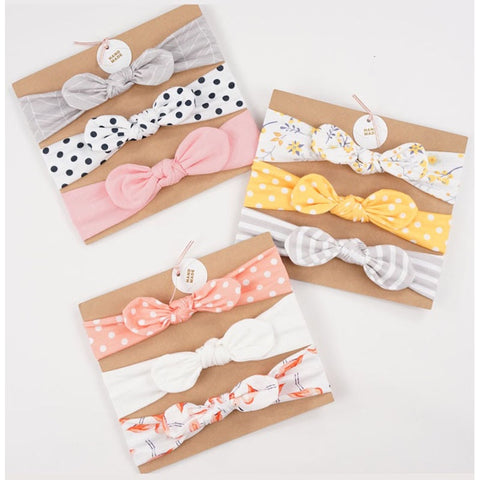 Baby Girl Hair Accessories Cotton Rabbit Ear Bow Elastic