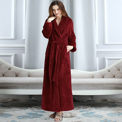 Lovers Thick Warm Bathrobe