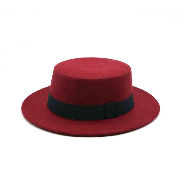 Woolen Fedora European American Round Hat