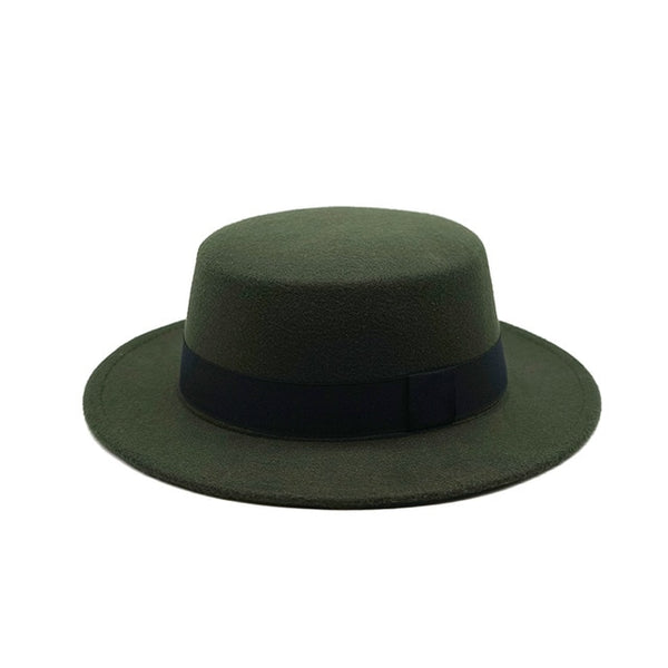 Woolen Fedora European American Round Hat